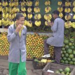Banana vendors in Piazza, Addis Ababa