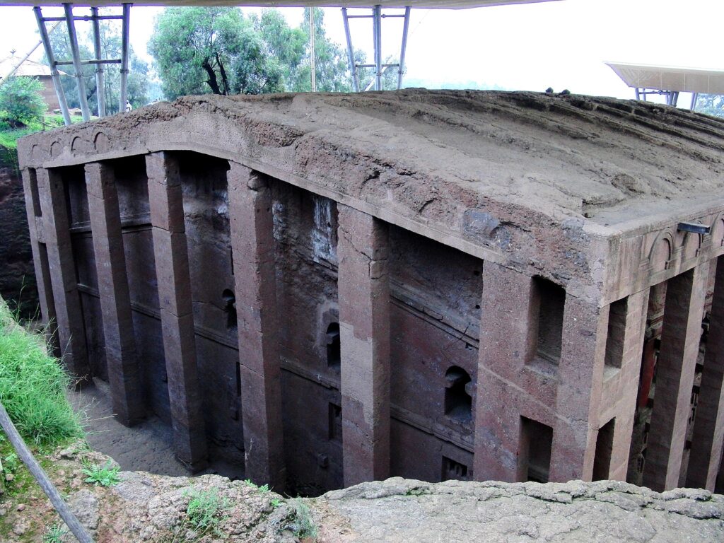 Bete Medhane Alem, one of the rock-hewn churches of Lalibela