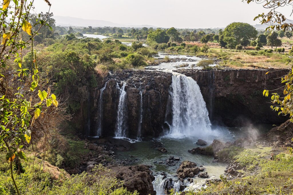 The Blue Nile Falls in the dry season