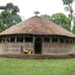 Thatched round Ethiopian Orthodox church near Bahir Dar