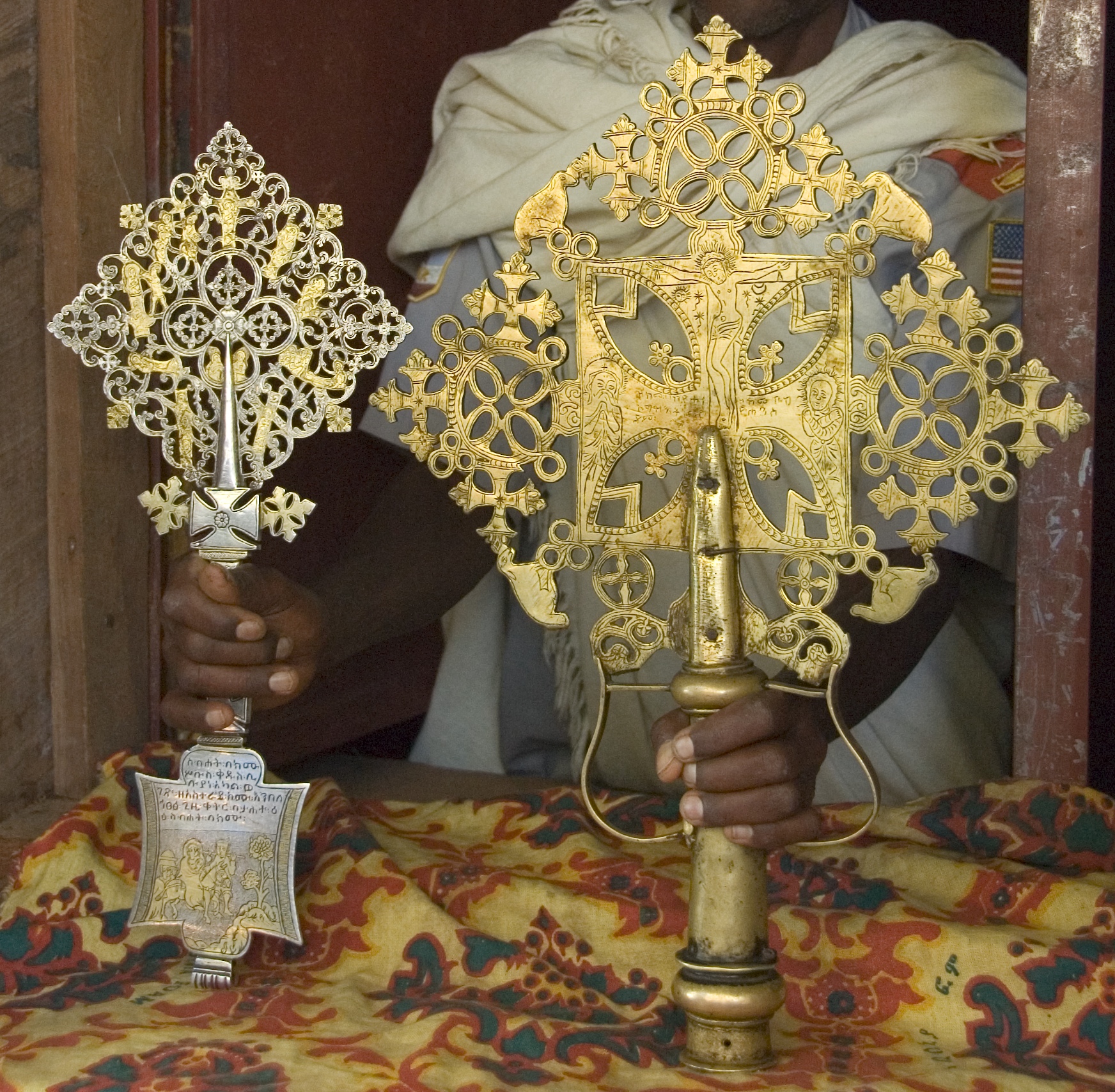 Collection of Ethiopian processional crosses