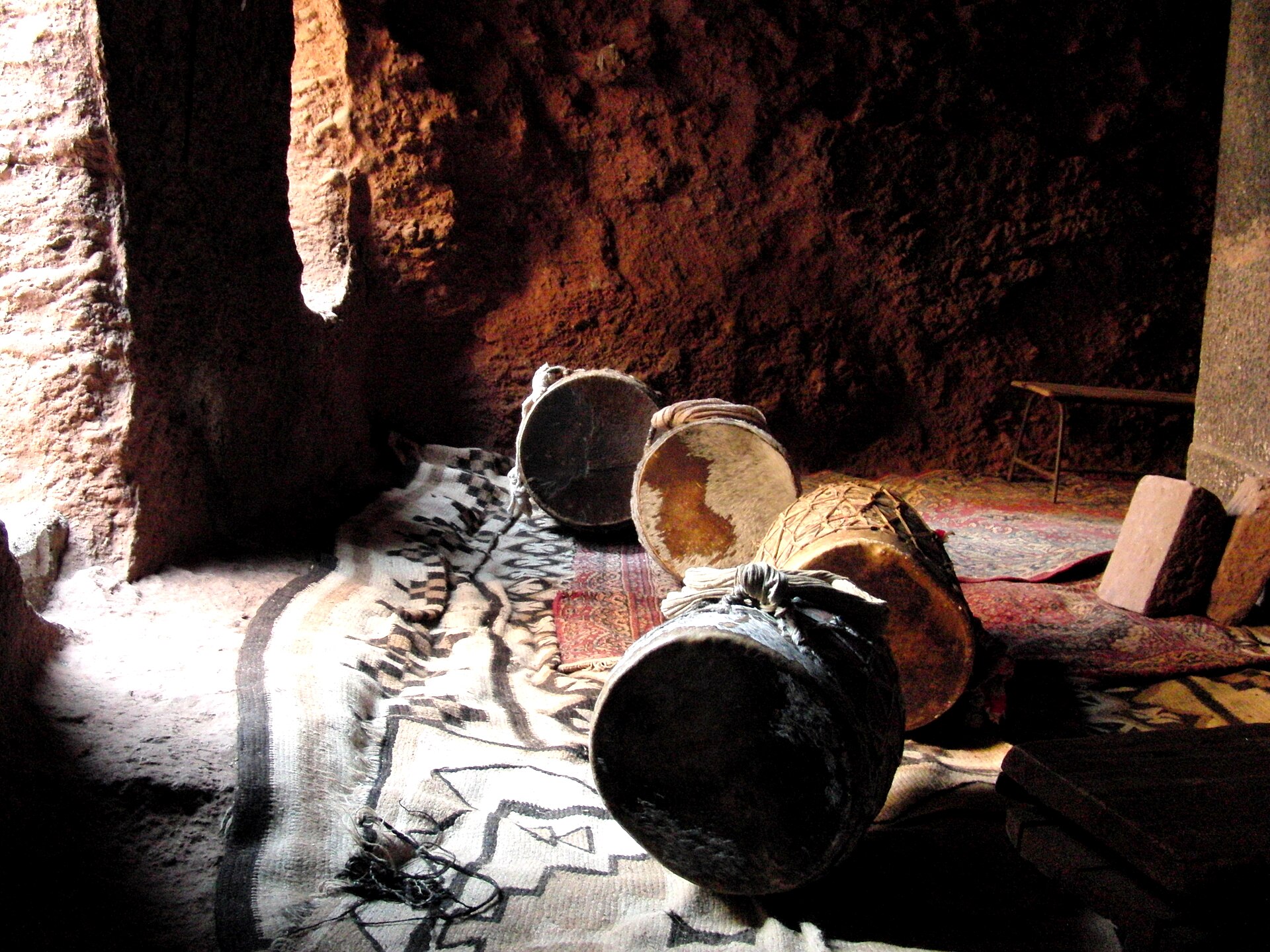 Church drums at Bete Giyorgis in Lalibela