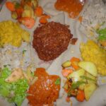 Ethiopian Fasting Food: A Guide for Vegans and Visitors Beyaynetu, a platter of Ethiopian fasting food