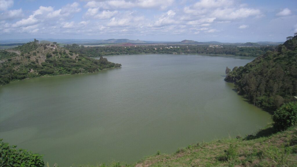 Lake Hora in Bishoftu, site of Irreecha