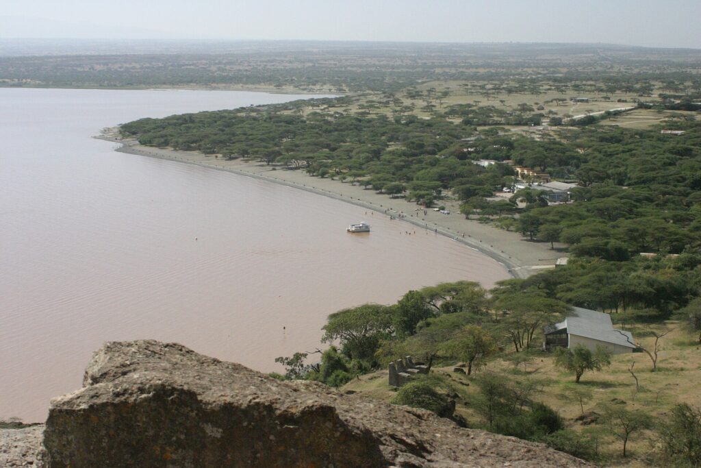 The south-western shore of Lake Langano