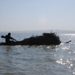 A papyrus tankwa boat on Lake Tana